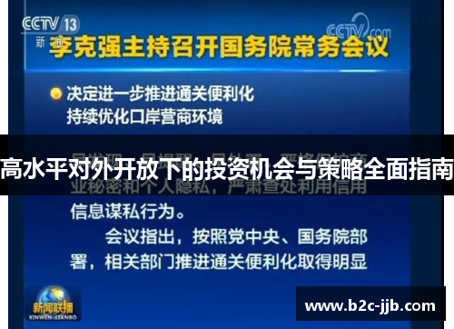 高水平对外开放下的投资机会与策略全面指南